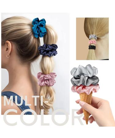 Olesilk 100% Silk Hair Ties - 7 Colors Luxury Scrunchy Hair Bands for Women & Girls | Soft Durable & Stylish Hair Jewelry - Buy Online on GoSupps.com