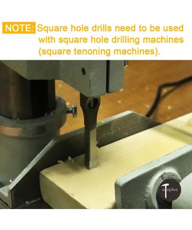 ATOPLEE Square Hole Drill Bit Set 3pcs HSS Woodworking Hole Saw Mortising Chisel Drill Bit Tools 5/16 3/8 1/2 Inch (All of Sizes) - Buy Online on GoSupps.com