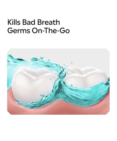 Listerine On-The-Go Cool Mint Alcohol Free Mouthwash Packets Oral Rinse in Individual Packets Kills Bad Breath Germs Less Intense Taste Cool Mint Flavor Mini Travel Size 0.33 fl oz. 30 Pack 0.34 Fl Oz (Pack of 30) - Buy Online on GoSupps.com