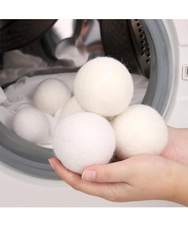 CAYYET Wool Dryer Balls 8-Pack Dryer Balls Laundry Reusable Reduce Clothing Wrinkles - Buy Online on GoSupps.com