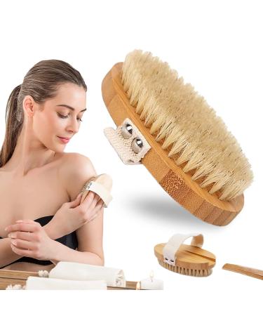 Dry brush body brush natural bristles bathing brushes sauna brushes dry brush bathing brushes bathing brushs for removing dead skin natural bristles clean for body - Buy Online on GoSupps.com