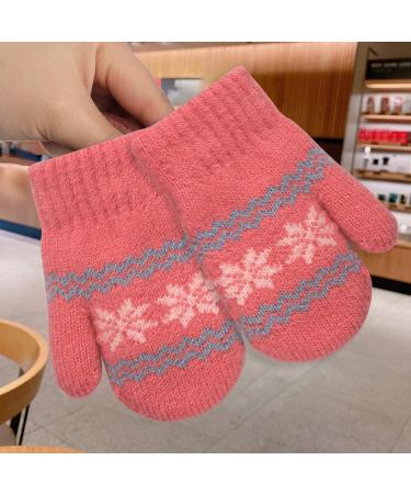Infant Toddlers Winter Mittens with Dual Plush Layers - Rosy Cute Cartoon Gloves for Baby Girls Boys 0-3 Years - Buy Online on GoSupps.com