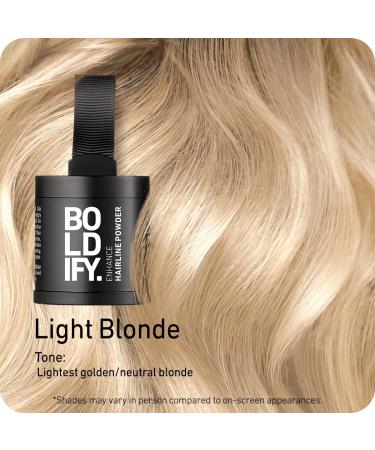 BOLDIFY Hairline Powder - LARGER 10g Bottle - Root Touch Up Powder - Instantly Conceals Hair Loss - Hair Toppers for Women & Men Hair Powder for Thinning Stain-Proof 48 Hour Formula (Light Blonde) 10 g (Pack of 1) Light Blonde - Buy Online on GoSupps.com
