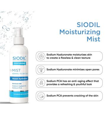 Moisturizing Face Mist for Normal to Dry Skin - Hydrating Spray with Sodium Hyaluronate & PCA | Reduces Open Pores & Boosts Nutrition - 240ml - Buy Online on GoSupps.com