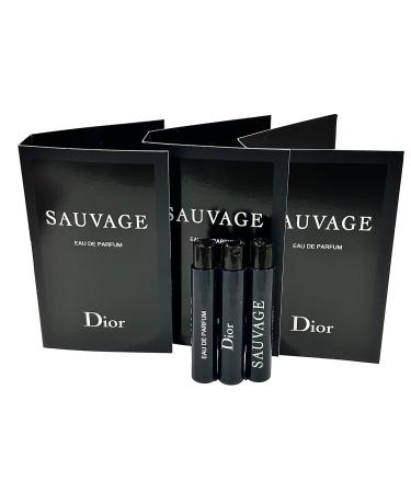 Dior Christian SAUVAGE MEN Sample Perfume EDP Vial 1 ml /0.03 oz - 3 PCS - Set of 3 Wood 0.03 Fl Oz (Pack of 3) - Buy Online on GoSupps.com