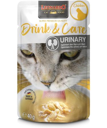 LEONARDO Drink & Care Urinary Chicken 20x 40g Delicious Drink for Cats for an optimised pH Value - Buy Online on GoSupps.com