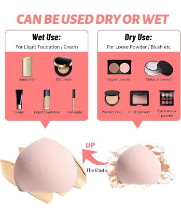 4Pcs Ultra Soft Marshmallow Makeup Sponges - Latex-Free & Friendly Beauty Blenders for Flawless Foundation & Concealer Application - Buy Online on GoSupps.com