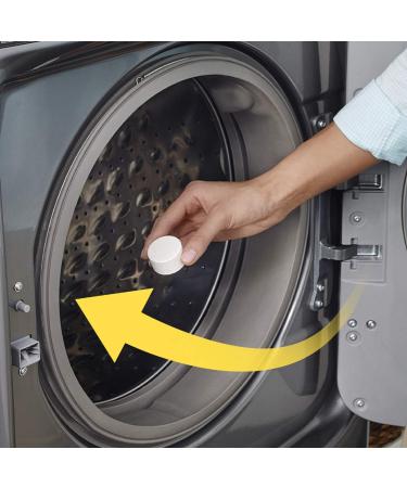 6-Pack White Washing Machine Cleaner Tablets for Front Load & Top Load Washers - HE Safe, Septic Tank Friendly - Buy Online on GoSupps.com