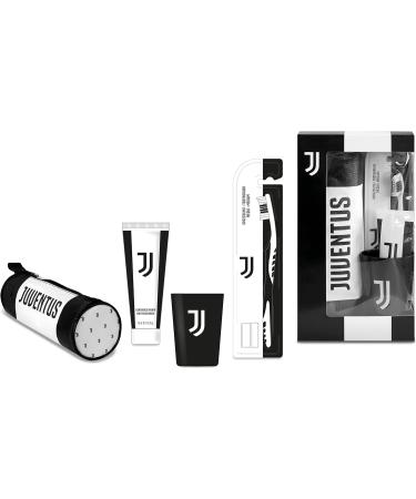  Naturaverde Naturaverde | Kids - Football Team - Juventus Oral Care Kit manual toothbrush with medium bristles mint toothpaste 75 ml glass with logo and case with logo - Buy Online on GoSupps.com