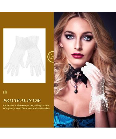 FRCOLOR 1 Pair Gloves Cocktail White Evening Dress Accessories Women's Lace - Buy Online on GoSupps.com