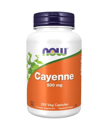 Now Foods Cayenne 500mg 250 Vegan Capsules Laboratory Tested Plant-Based Gluten Free Soy Free Vegetarian - Buy Online on GoSupps.com