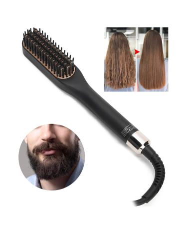 2-in-1 Heated Beard Brush & Straightener - Fast Styling & Grooming for Men | Beard Glids Comb (EU) - Buy Online on GoSupps.com