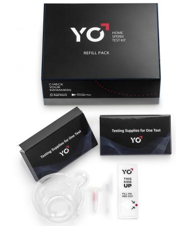 Refill Kit | 2 Additional Tests for YO Home Sperm Test | Motile Semen Analysis | YO Testing Device NOT Included - Refill Pack Only | Choose: 4 Pack, 2 Pack 2 Count (Pack of 1)