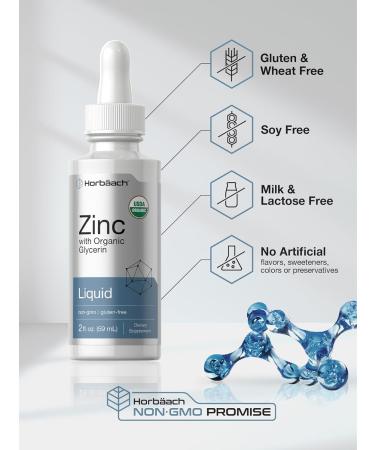 Horb ach Liquid Zinc Drops | 2 Oz | with Organic Glycerin | Vegetarian Non-GMO Gluten Free Supplement - Buy Online on GoSupps.com