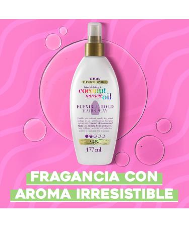 OGX Coconut Miracle Oil Flexible Hold Hairspray 6.0 Fl Oz 6 Fl Oz (Pack of 1) - Buy Online on GoSupps.com