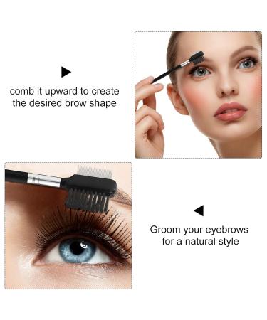 Lurrose 3Pcs Eyebrow Brush Set - Dual Eyelash Comb & Eye Shadow Brush for Perfect Brows & Lashes - International Shipping Available - Buy Online on GoSupps.com