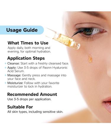 Hyaluronic Acid Serum for Face Deep Hydration & Plumping Lightweight No Fragrance Skin Smoothing Moisture-Locking Effect - Buy Online on GoSupps.com