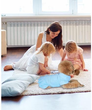 Topkins Dog Dresses Puppy Polo Dresses for Small Dogs Girl Dog Sundress Costume with Pleated Hem Suitable for Spring Summer Autumn (Blue) Blue M - Buy Online on GoSupps.com