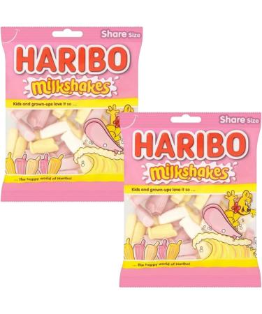 Milkshakes Strawberry Vanilla and Banana Milkshake Flavour Gummy Soft Chewy Sweets 160g - 3x Share Bags - Buy Online on GoSupps.com