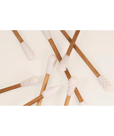 Zero Waste Reusable Cotton Swabs 4 Pack | Eco-Friendly Vegan Q-tips for Ear Cleaning Makeup Removal & Baby Care | Plastic Free Sustainable Solutions by Elevated Earth Healing - Buy Online on GoSupps.com