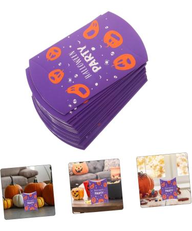 VILLCASE 20pcs Box Halloween Pillow Box Paper Candy Case Bags Goodie Boxes Halloween Candy Case Box Cute - Buy Online on GoSupps.com