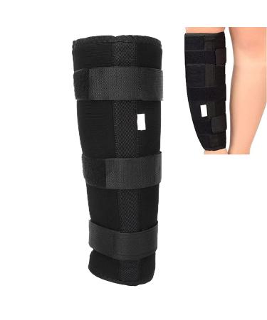 Calf Brace Adjustable Shin Splint Support Lower Leg Wrap Calf Fixed Stabilizer Splint Tibia and Fibula Protector Shank Fracture Fixation Strap for Men Women(L)