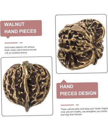 Buy Kombiuda 2st Brass Chinese Walnuts Ideal Stress Balls & Gifts for the Elderly | Perfect for Home Residents & Adults - Buy Online on GoSupps.com