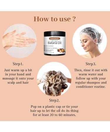 Raw Batana Oil - Nourishing Hair Mask for Growth Repair & Thickness - Vegan Formula for Men & Women (4.23 OZ) - Promotes Hair Growth - Buy Online on GoSupps.com