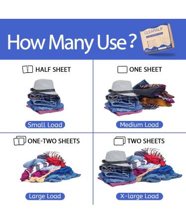 Clearalif Laundry Detergent Sheets - 160 Loads, Fresh Linen Scent | Eco-Friendly & Hypoallergenic | Ideal for Travel, Apartments, Dorms - Buy Online on GoSupps.com