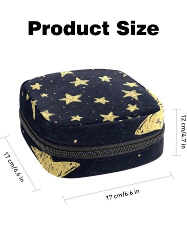 Buy Women's Bonds Storage Pockets Stillpad Holder - Portable Period Kit Bag for Women & Girls - Stars Design on Dark Background - Buy Online on GoSupps.com