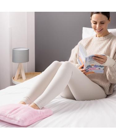 Navaris USB Foot Warmer - Electrically Heated Thermal Pillows for Feet with 3 Temperature Levels & Auto Switch-Off | Washable Pink (30.5x28x7.5cm) - Buy Online on GoSupps.com