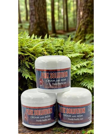 Crema Flex Solution con MSM - F rmula Natural con Omega - Apoyo al Bienestar Muscular - 3 Pack de 4 OZ Allnatural - Buy Online on GoSupps.com