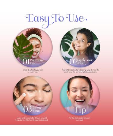 Tea Tree Oil Acne Pimple Patches | Hydrocolloid Spot Treatment with Salicylic Acid | Microdart & Deep Absorbency for Face & Neck - Buy Online on GoSupps.com