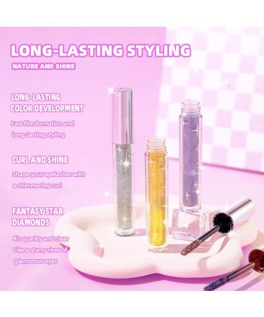  EONFAVE Liquid Glitter Mascara Silver Glitter Mascara Voluminous Mascara and Shiny Mascara Extender Waterproof and Stain Resistant Colorful Silver Mascara for Party Wedding - Buy Online on GoSupps.com