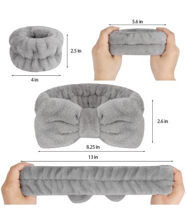 12 PCS Microfiber Spa Headband and Wristband Set for Women - Elegant Style for Skincare, Makeup, and Face Washing - Buy Online on GoSupps.com