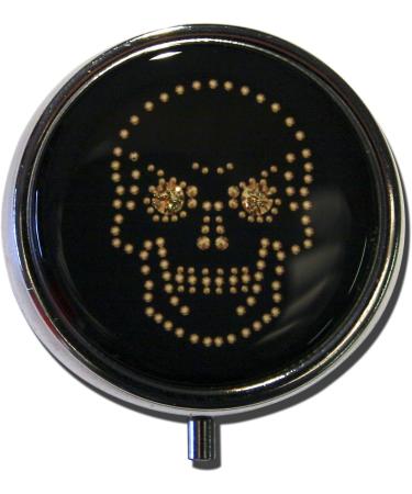 MetALUm Pocket Mirror Skull in Silver - 2x Magnification | Shop Internationally - Buy Online on GoSupps.com