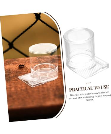 Yardwe Pet Water Feeder Ant Waterer Ant Bowl Ants Food Dispenser Ant Water Feeders Plastic Transparent - Buy Online on GoSupps.com