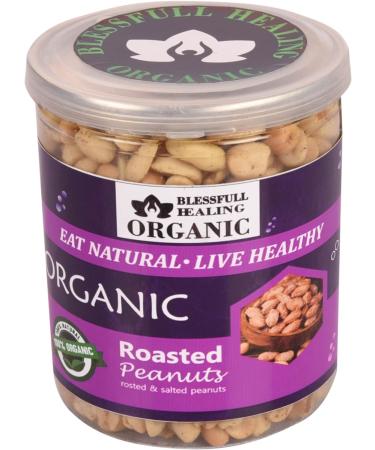 Blessfull Healing Organic Natural Vegan Roastad & Salted Roasted Peanuts Crunchy Healthy Snacks 250 Gram - Buy Online on GoSupps.com