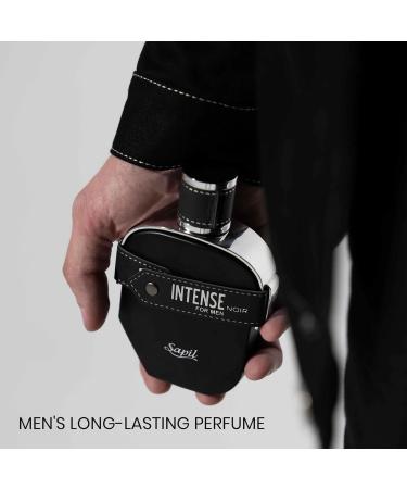 Sapil Intense Noir Perfume for Men - Long-Lasting Dubai Cologne Aromatic Ambery Fragrance EDP Spray 3.4 Oz (100ml) - Arabic Perfume for Men for Daily Wear & Special Occasions Aromatic Ambery scent - Buy Online on GoSupps.com