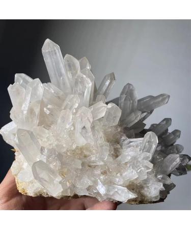 Natural Crystal Rough Natural Crystal Rough Natural Rare White Quartz Crystal Cluster SpecimenAntiques Exorcise Evil Spirits Money Drawing Semi-Precious Stone Jade Jewelry Jaspery Natural (Size : 350 350-400g - Buy Online on GoSupps.com