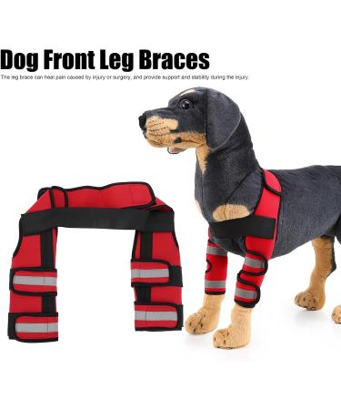 Dog Front Leg Braces Hook Loop Dog Knee Pads Cover Wrist Guard for Ligament Injuries Sprains for Loss of Stability(#1 M) - Buy Online on GoSupps.com