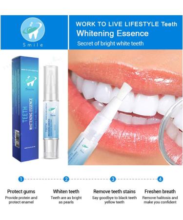 Organic Teeth Whitening Gel Pen - Easy to Use, Travel-Friendly, No Sensitivity - 30+ Uses for a Beautiful White Smile - Buy Online on GoSupps.com