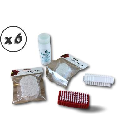 Kibros 6-Piece Hand Cleaning & Care Set | Double-Sided Nylon Nail Brushes Pumice Stone & Hand Repair Stick | Perfect for Dry & Damaged Hands - Buy Online on GoSupps.com