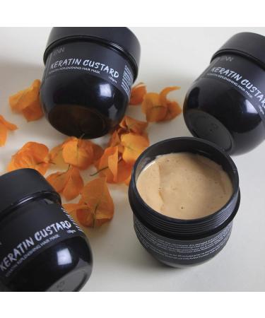 Keratin Custard Hair Mask | Frizz Control & Damage Repair | Hydration with Hyaluronic Acid & Argan Oil | Strengthens Hair | For Women & Men - Buy Online on GoSupps.com