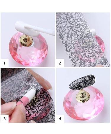 Graffiti Nail Art Foil Stickers - Holographic Transfer Decals for Women & Girls - Buy Online on GoSupps.com