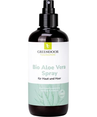 Greenendoor aloe vera spray 250ml vegan & 99% organic care for hair skin & face purely natural after sun spray made of real juice move in quickly natural cosmetics alcohol -free even with sunburn - Buy Online on GoSupps.com