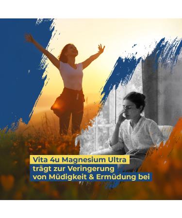  Vita 4u Magnesium bisglycinate 300 tablets 1800 mg of magnesium glycinate per day including 250 mg of elemental magnesium - Buy Online on GoSupps.com