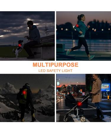 Sosayet LED Safety Light Set | Flashing Backpack & Stroller Lights for Children | Best Safety Clip Reflectors for Jogging & School Bags - Buy Online on GoSupps.com