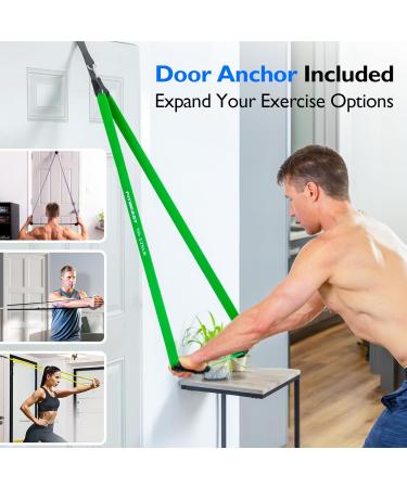 FitBeast Resistance Bands Set - 5 Levels for Strength Training Crossfit and Full-Body Workouts - Ideal for Yoga Rehabilitation and Muscle Toning - International Shipping Available - Buy Online on GoSupps.com