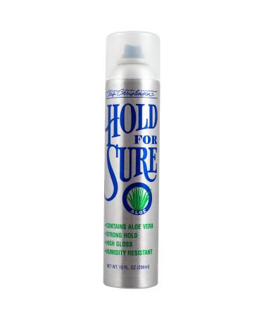 Chris Christensen Hold For Sure  Coat Spray  Groom Like a Professional  Super Strong Hold  Humidity Resistant  Natural Look & Feel  Made in the USA  10 oz